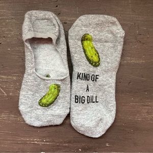 Kind of a Big Dill Novelty Pickle Socks / Footies 9-11